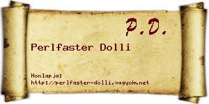 Perlfaster Dolli névjegykártya